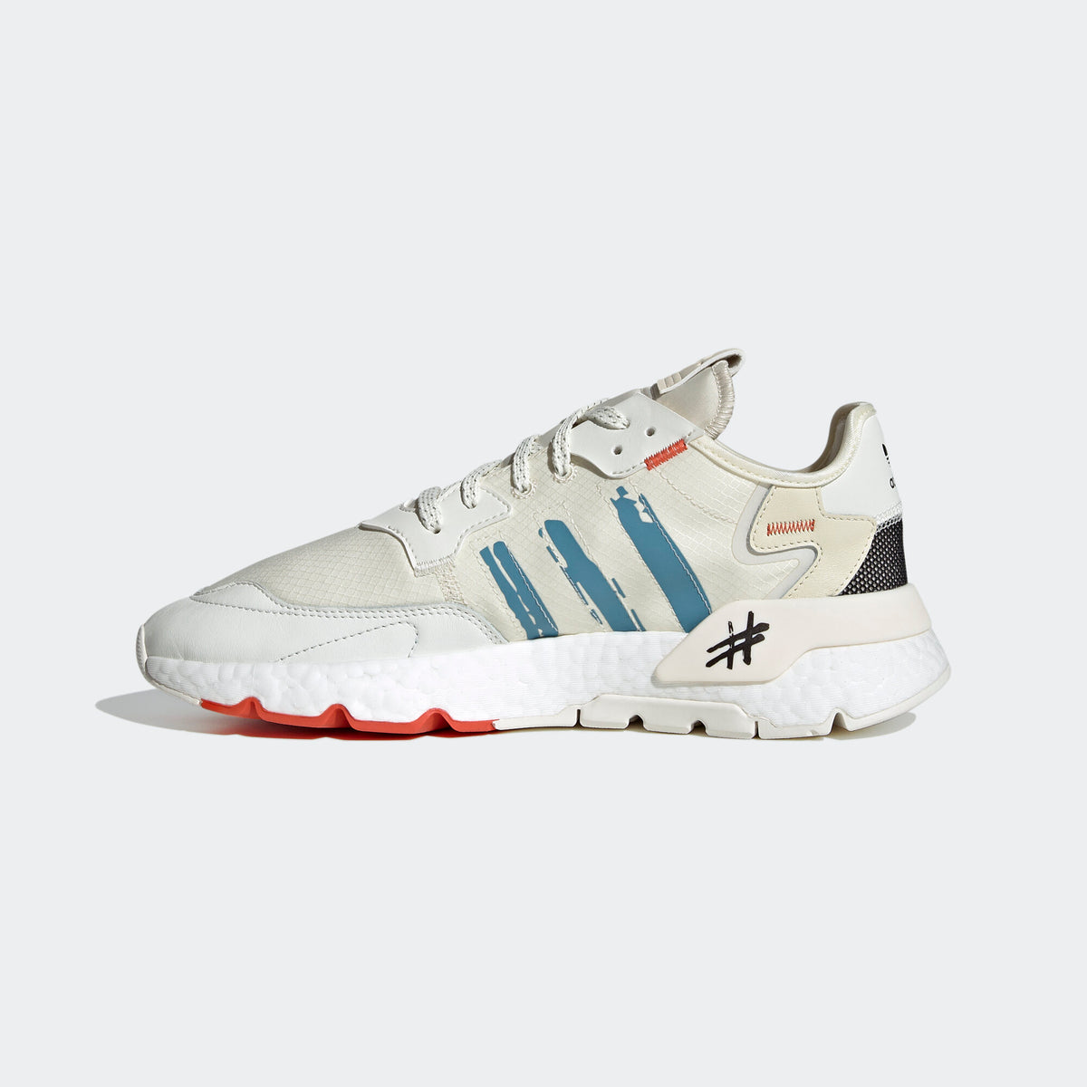 Adidas Nite Jogger Sneakers - Beige / Chalk White / Black - view 6