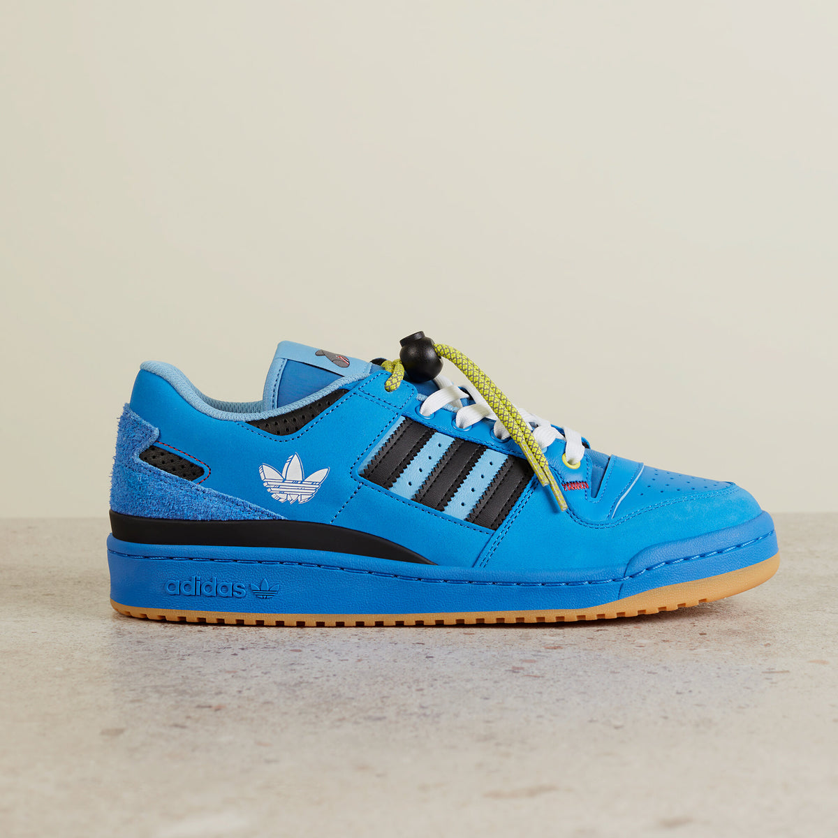 Adidas Hebru Brantley Forum LOW Sneakers - Dark Blue / Light Blue / Black - view 1