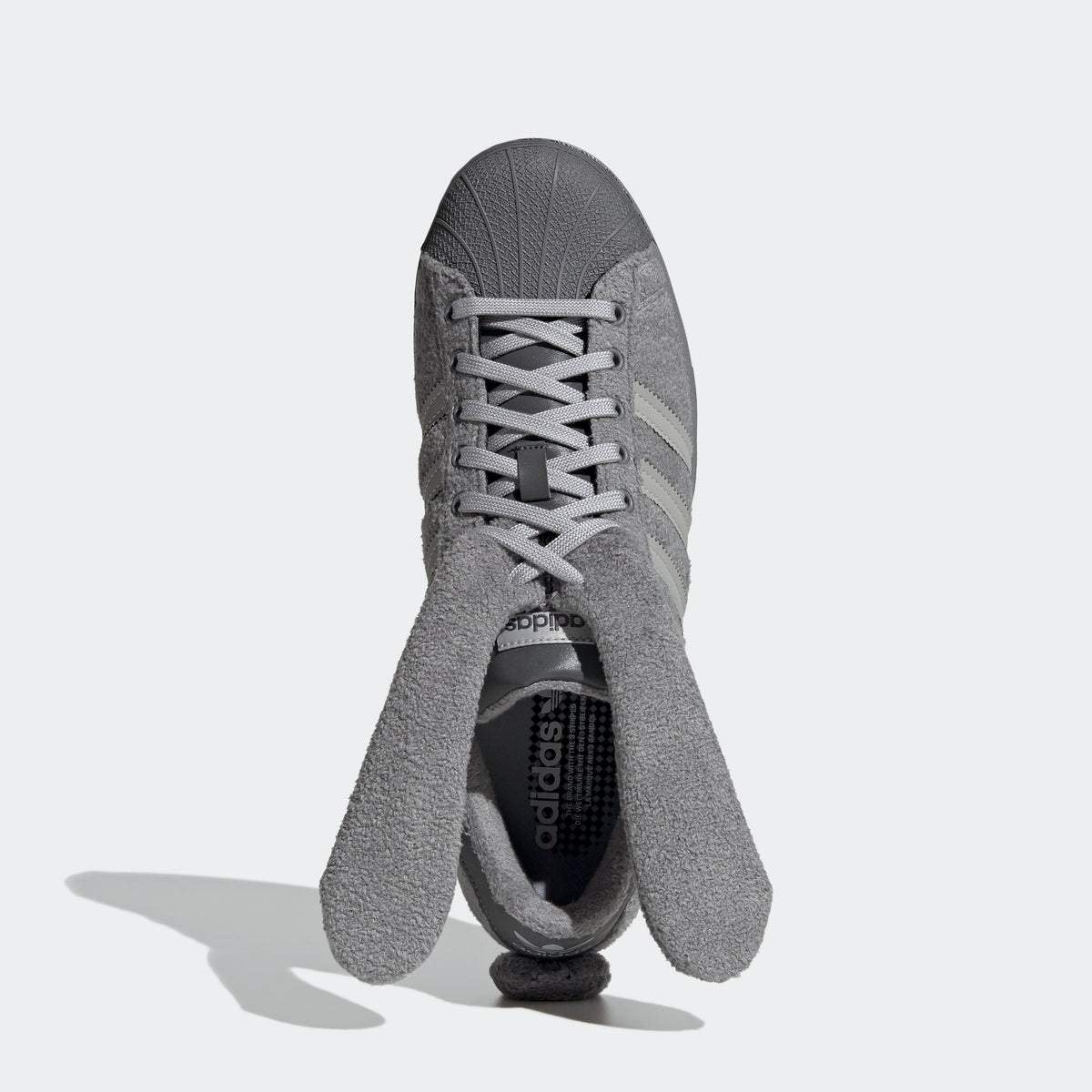 Adidas Melting Sadness Superstar Sneakers - Grey / Silver - view 2