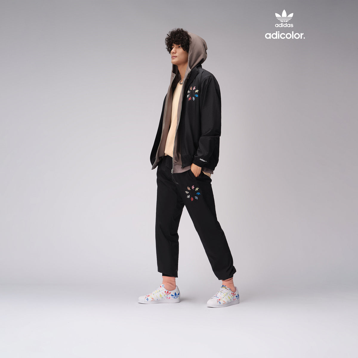 Adidas Superstar Sneakers - White / Blue / Red / Yellow / Pink - view 2