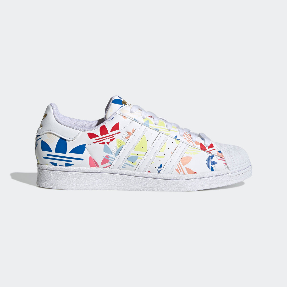 Adidas Superstar Sneakers - White / Blue / Red / Yellow / Pink - view 1