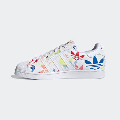 Adidas Superstar Sneakers - White / Blue / Red / Yellow / Pink - view 3