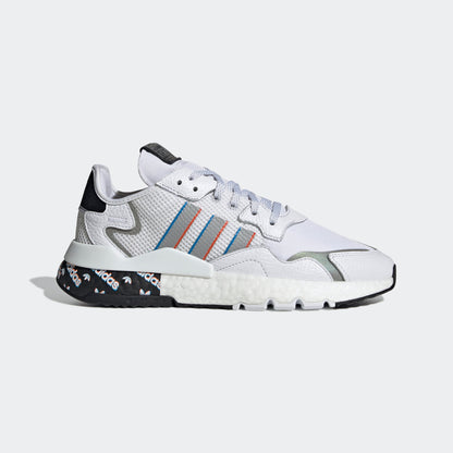 Adidas Nite Jogger Sneakers - White / Black / Silver - view 1