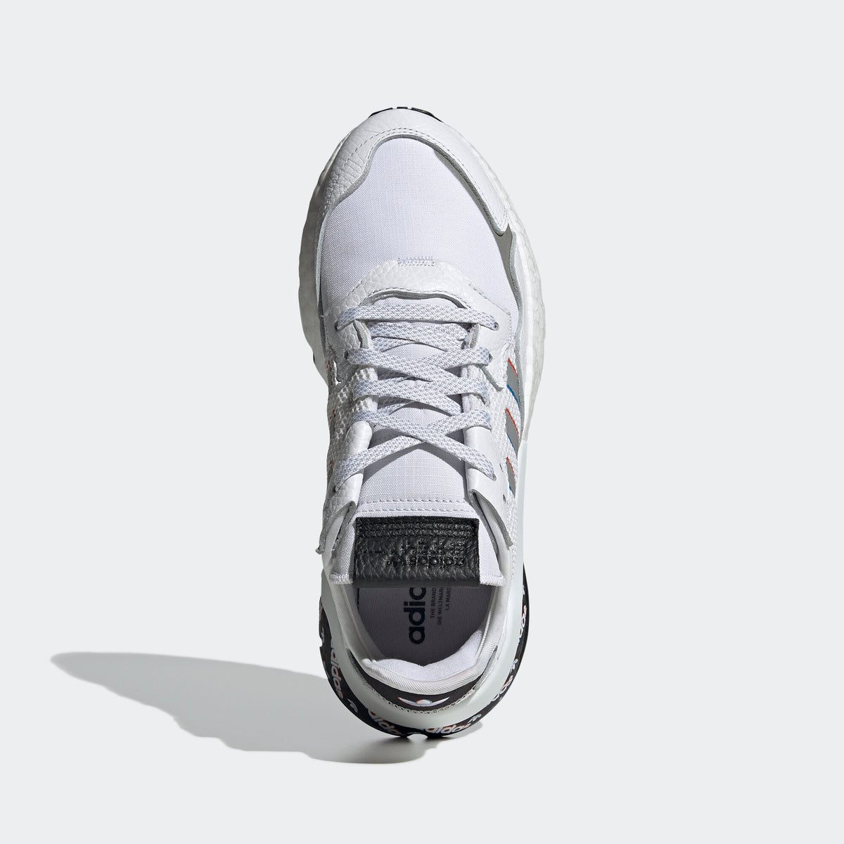Adidas Nite Jogger Sneakers - White / Black / Silver - view 2