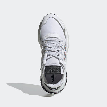 Adidas Nite Jogger Sneakers - White / Black / Silver - view 2