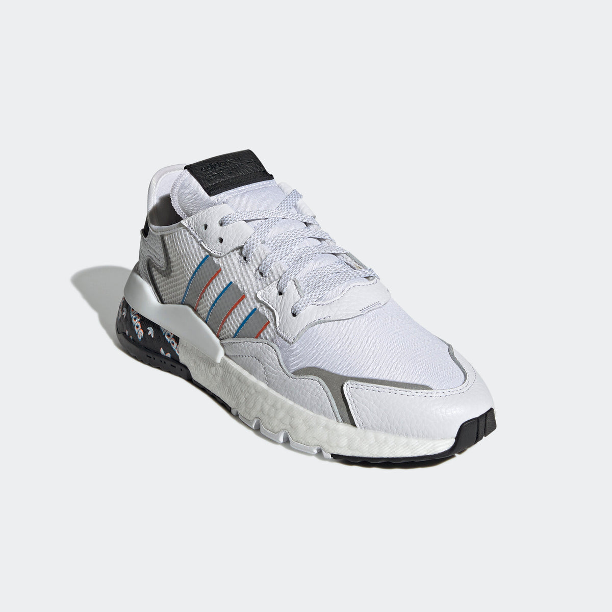Adidas Nite Jogger Sneakers - White / Black / Silver - view 4