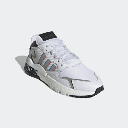 Adidas Nite Jogger Sneakers - White / Black / Silver - view 4
