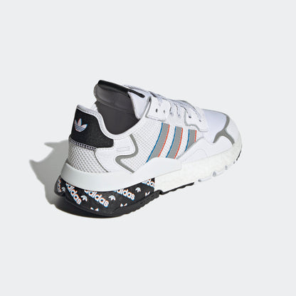 Adidas Nite Jogger Sneakers - White / Black / Silver - view 5