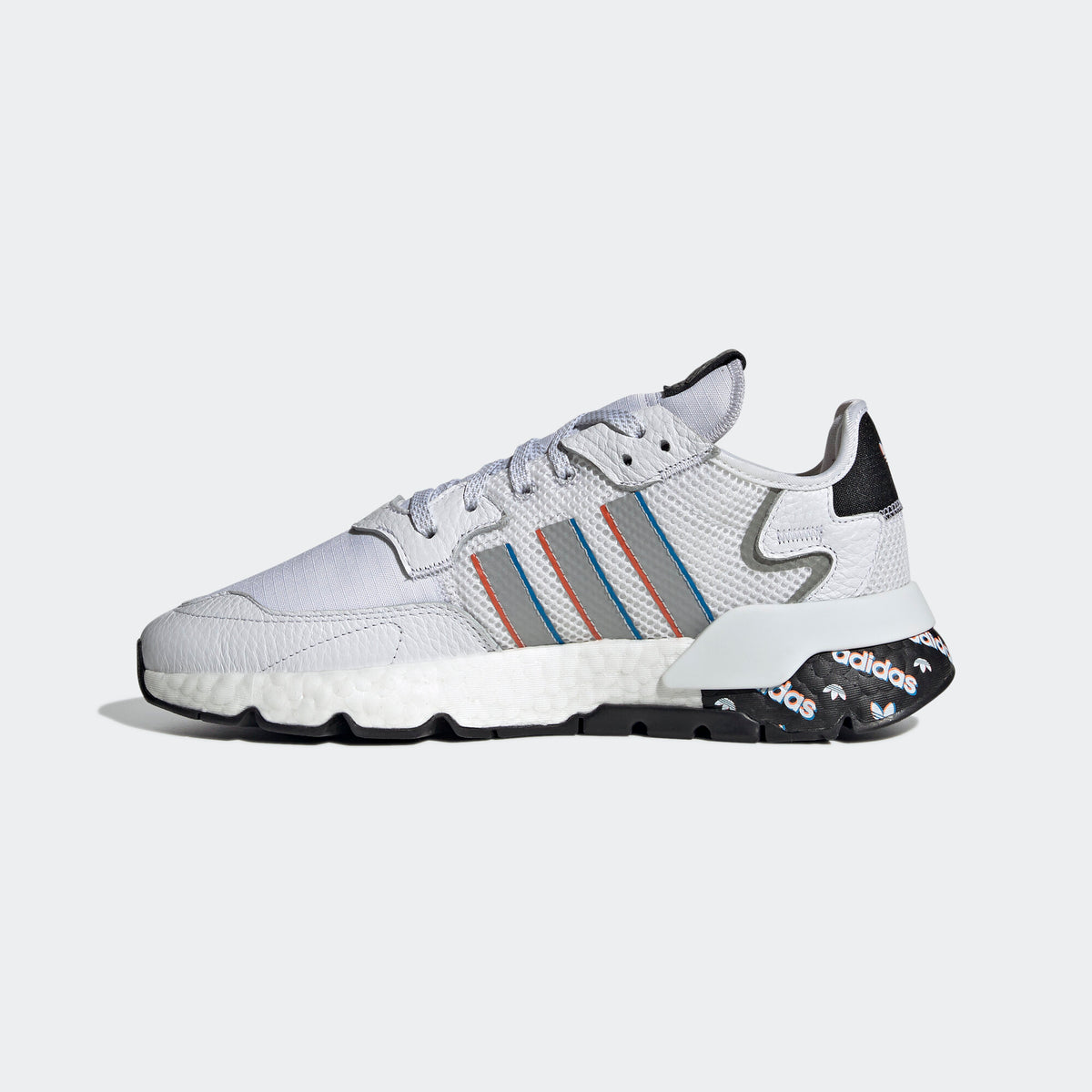Adidas Nite Jogger Sneakers - White / Black / Silver - view 6
