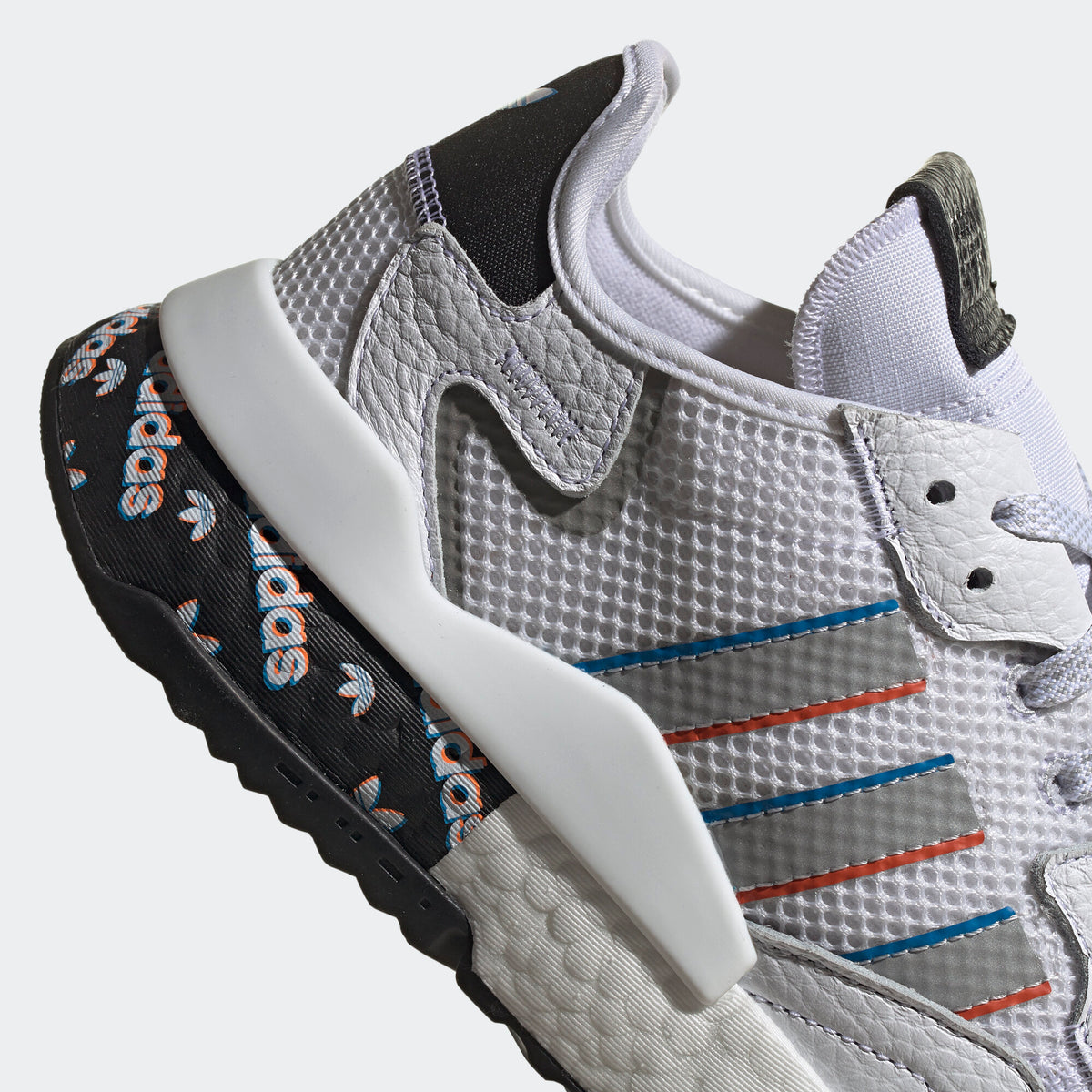 Adidas Nite Jogger Sneakers - White / Black / Silver - view 8