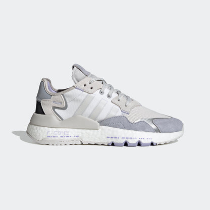 Adidas NITE Jogger Sneakers - Grey / White / Light Purple / Black - view 5