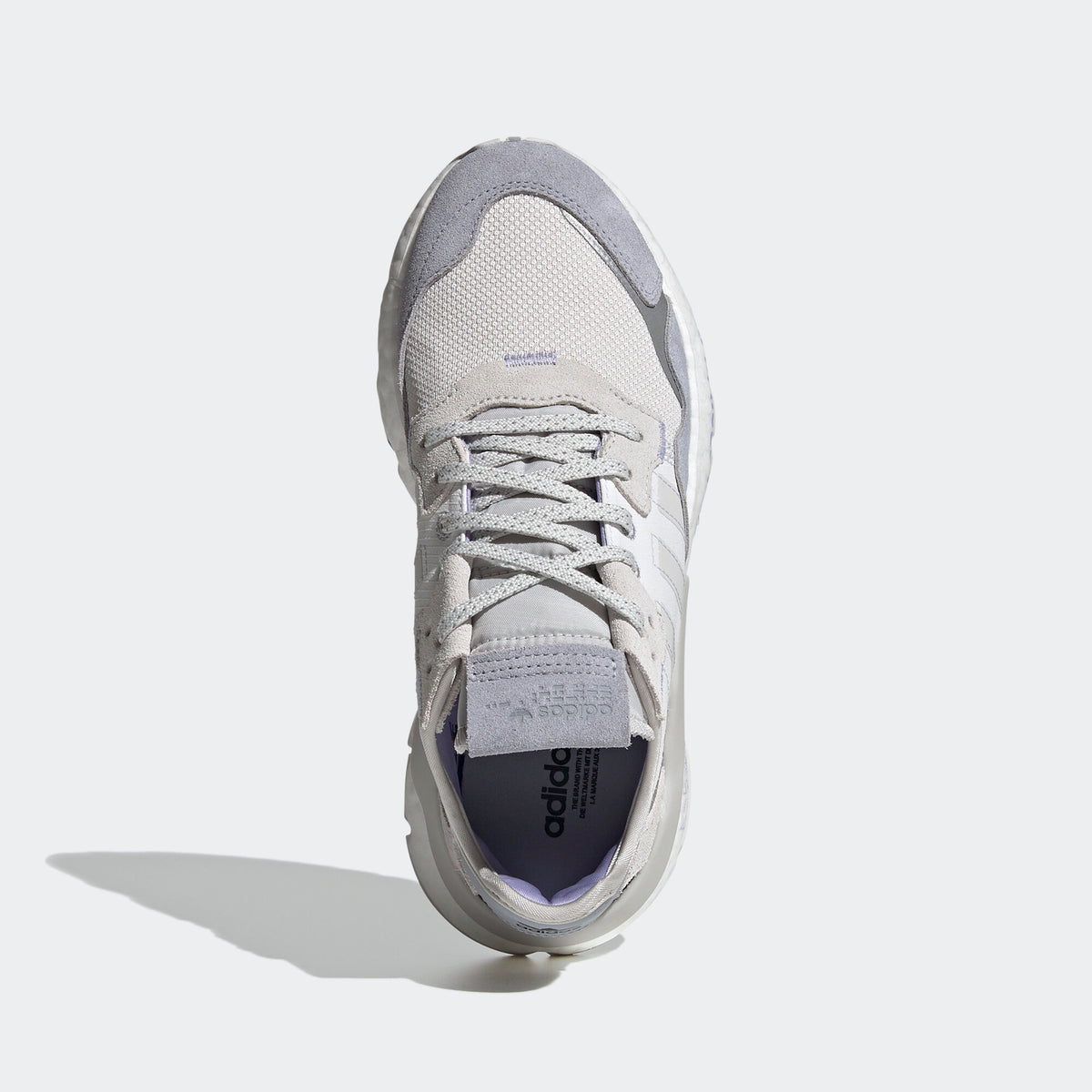 Adidas NITE Jogger Sneakers - Grey / White / Light Purple / Black - view 6