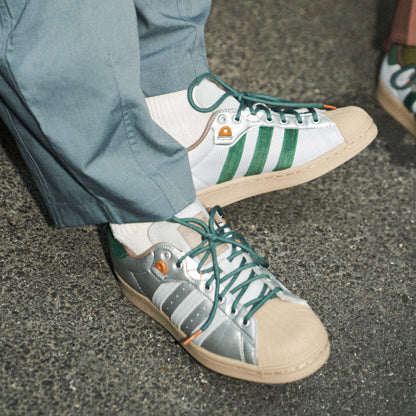 Adidas Restaurants Superstar Yanwai Sneakers - White / Silver / Green / Light Grey / Light Brown - view 3