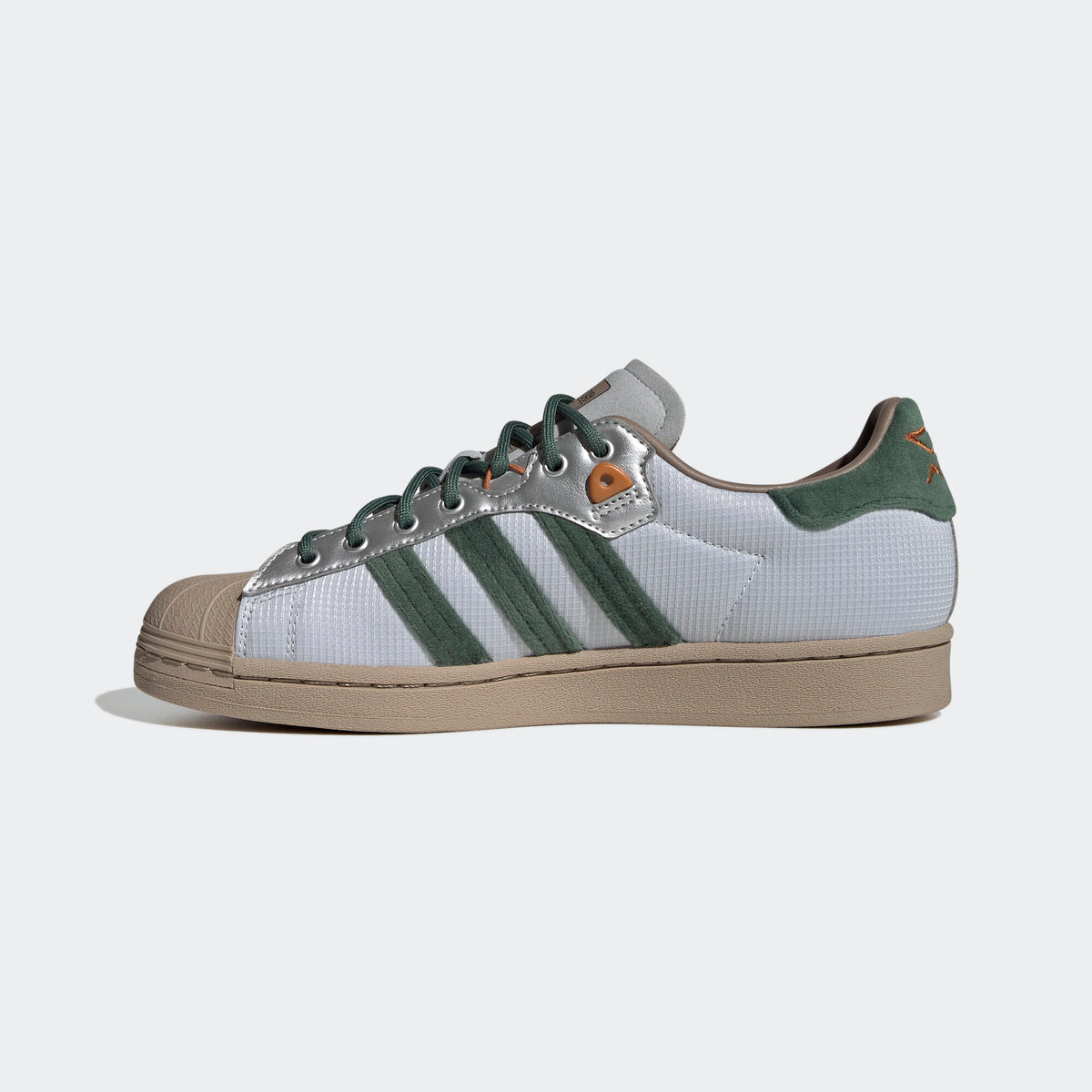 Adidas Restaurants Superstar Yanwai Sneakers - White / Silver / Green / Light Grey / Light Brown - view 8