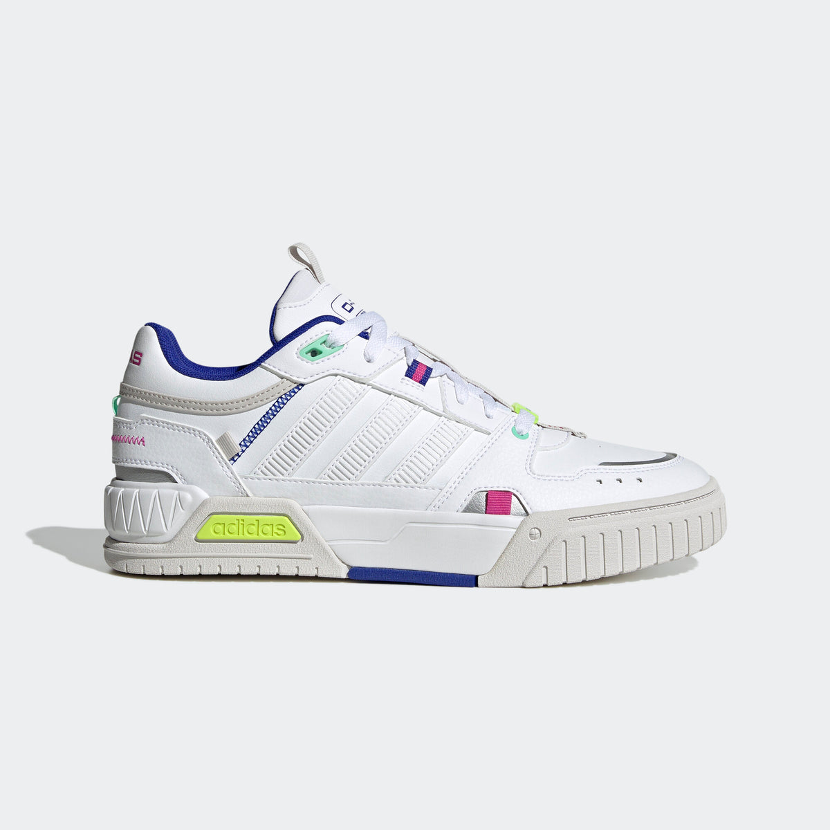 Adidas D-PAD Sneakers - White / Blue / Rose Red / Solar Green - view 1