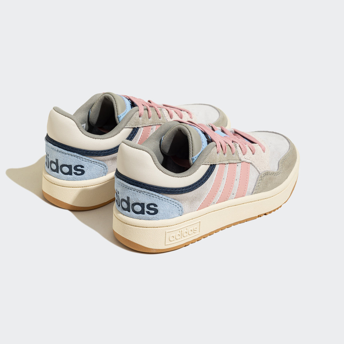 Adidas Hoops 3.0 MID Sneakers - Grey / Beige / Blue / Pink - view 6