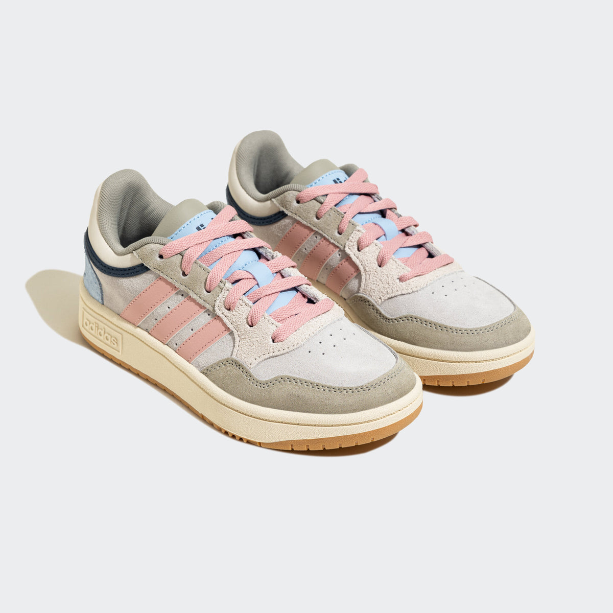 Adidas Hoops 3.0 MID Sneakers - Grey / Beige / Blue / Pink - view 5