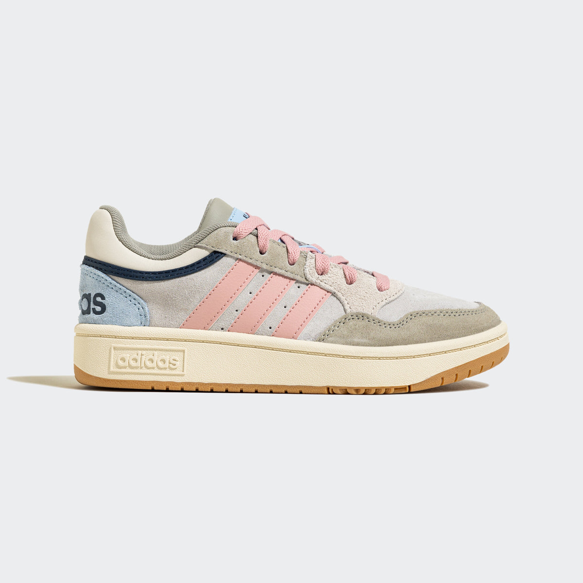 Adidas Hoops 3.0 MID Sneakers - Grey / Beige / Blue / Pink - view 1