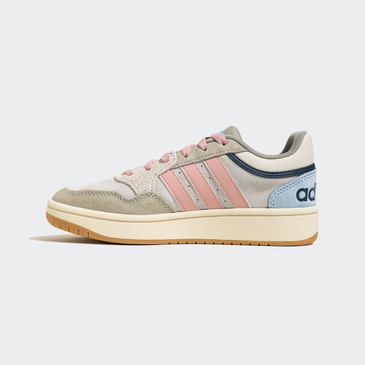 Adidas Hoops 3.0 MID Sneakers - Grey / Beige / Blue / Pink - view 2