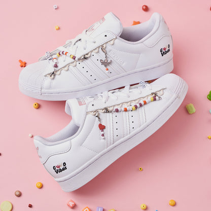 Adidas Superstar Sneakers - White / Silver - view 2