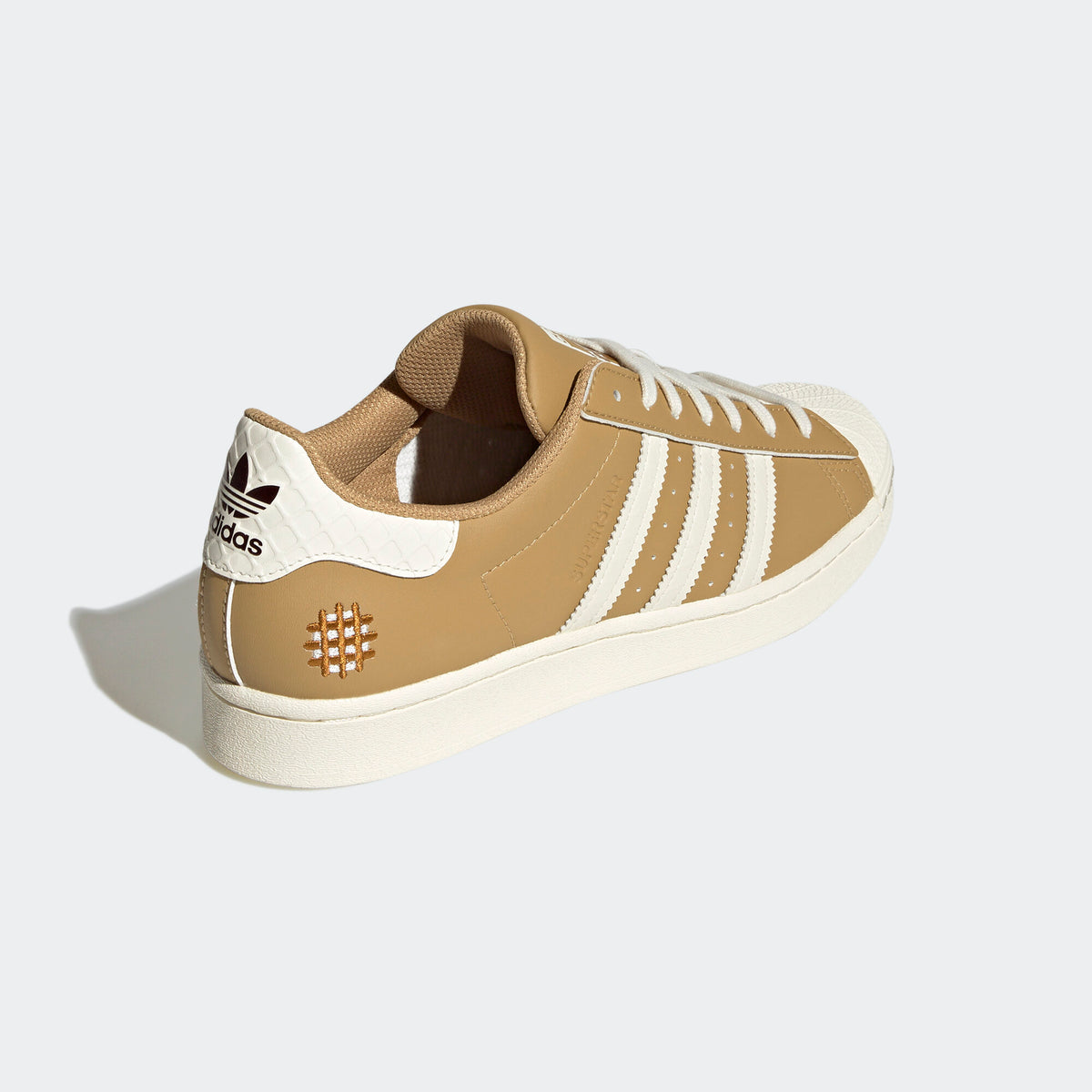 Adidas Superstar Sneakers - Khaki Brown / White - view 7