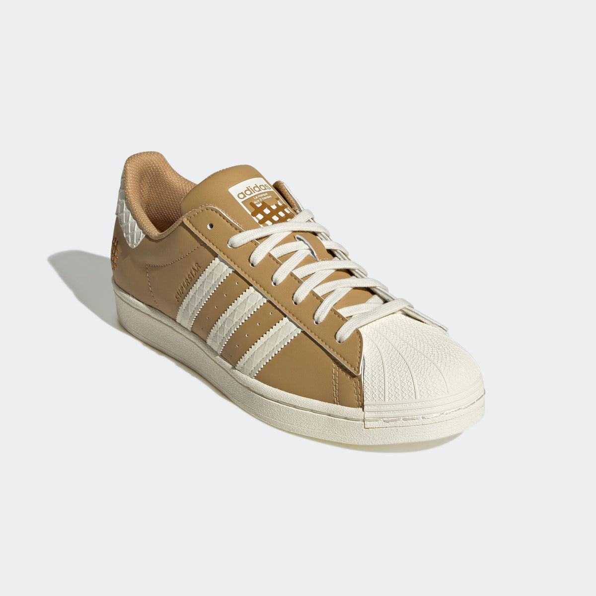 Adidas Superstar Sneakers - Khaki Brown / White - view 6