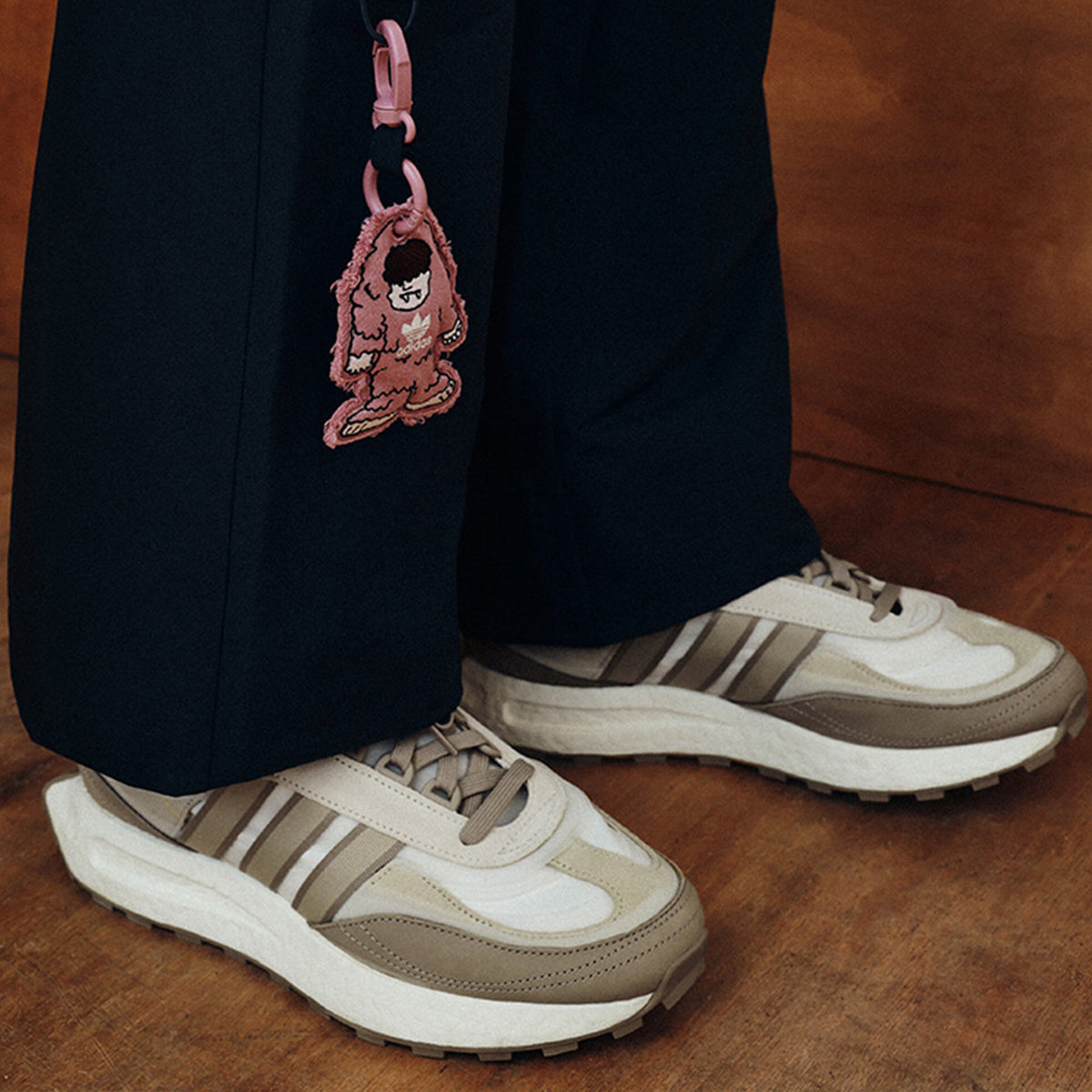 Adidas Umamiism Retropy E5 Sneakers - Off White / Khaki Brown / Silver - view 1