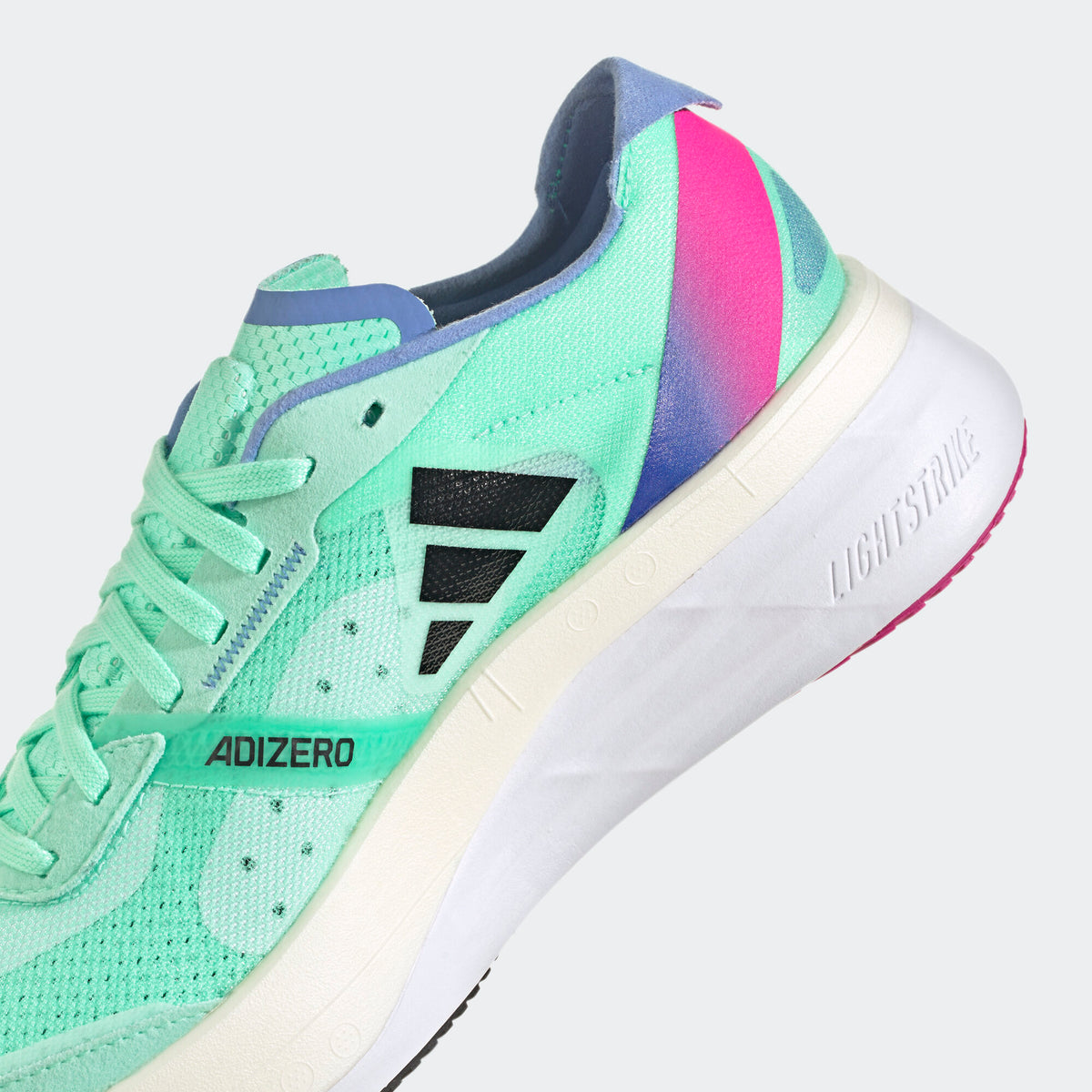 Adidas Adizero Boston 11 Sneakers - Mint Green / White / Purple - view 8