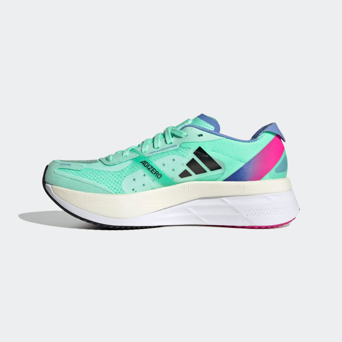 Adidas Adizero Boston 11 Sneakers - Mint Green / White / Purple - view 2