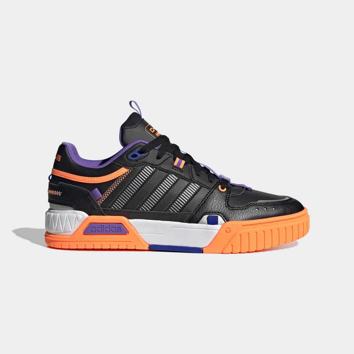 Adidas D-PAD Sneakers - Black / Orange / Purple / Light Grey - view 1