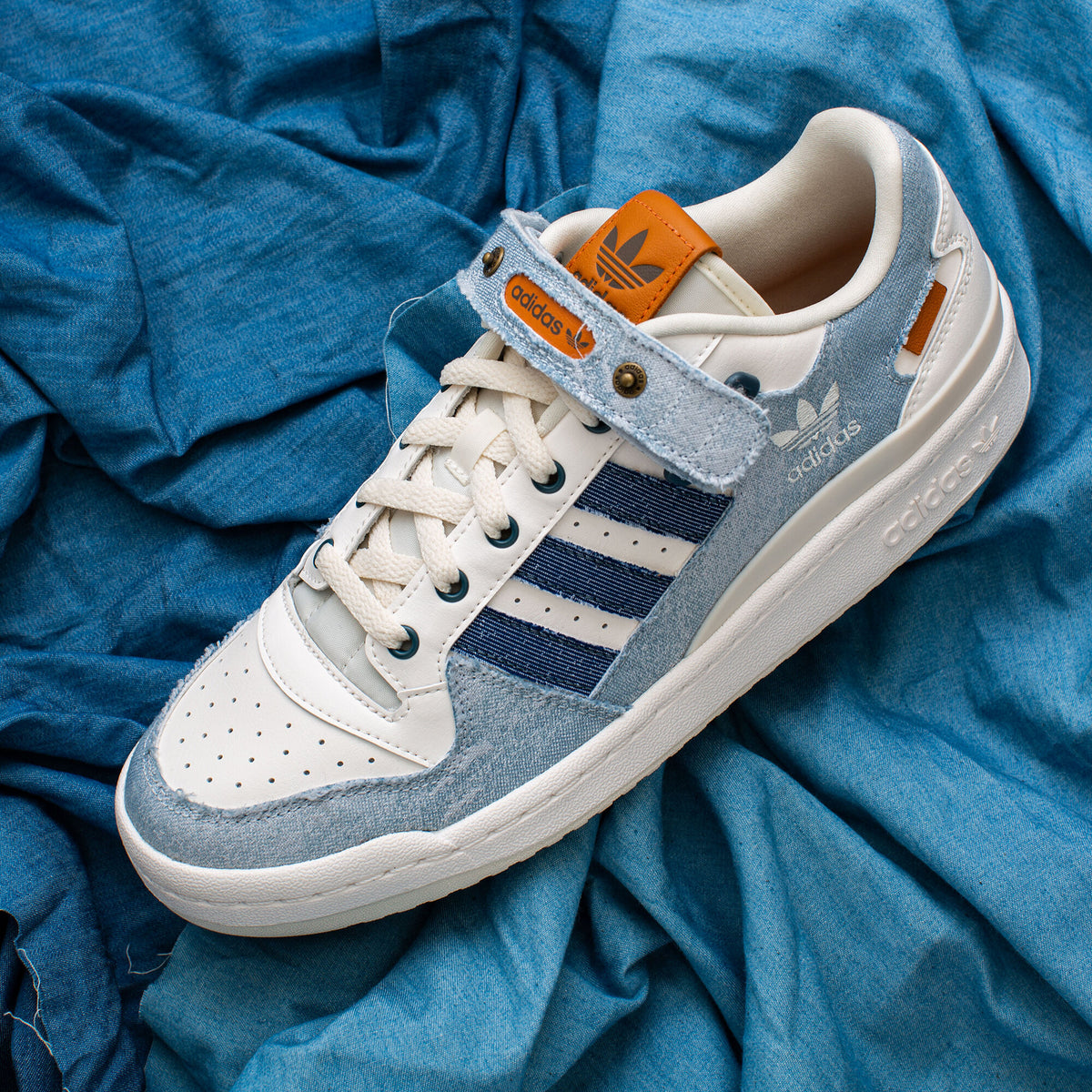 Adidas Forum LOW Sneakers - White / Light Denim / Dark Denim - view 1