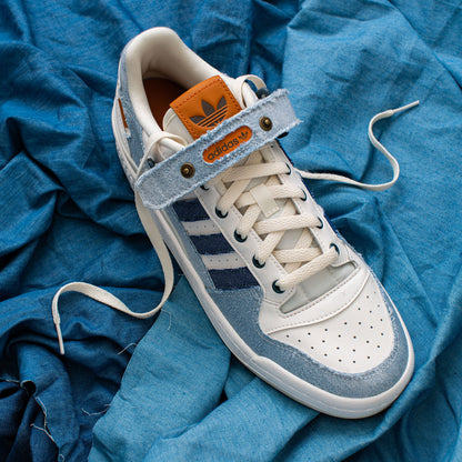 Adidas Forum LOW Sneakers - White / Light Denim / Dark Denim - view 2