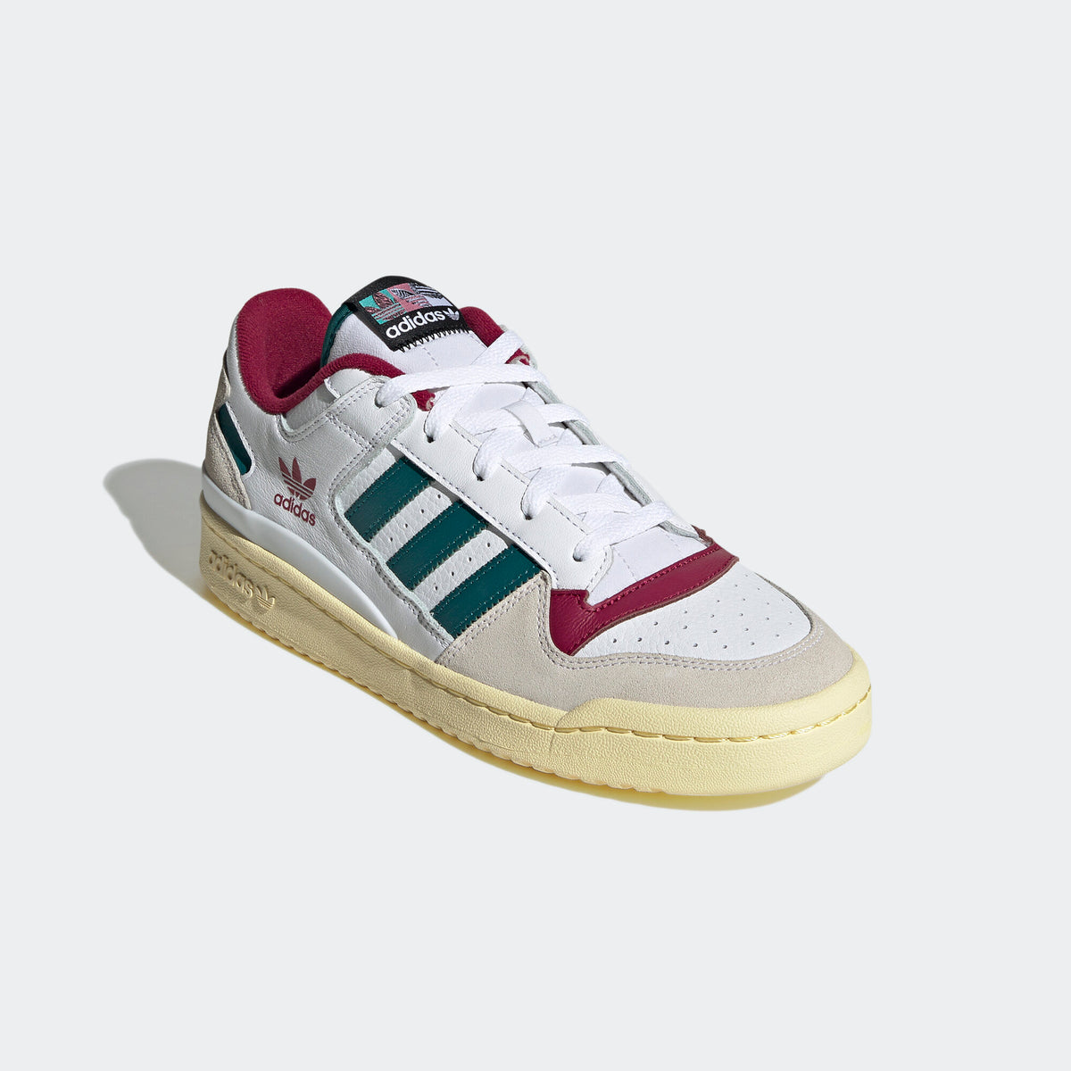 Adidas Forum LOW CL Sneakers - White / Light Grey / Green / Red - view 5