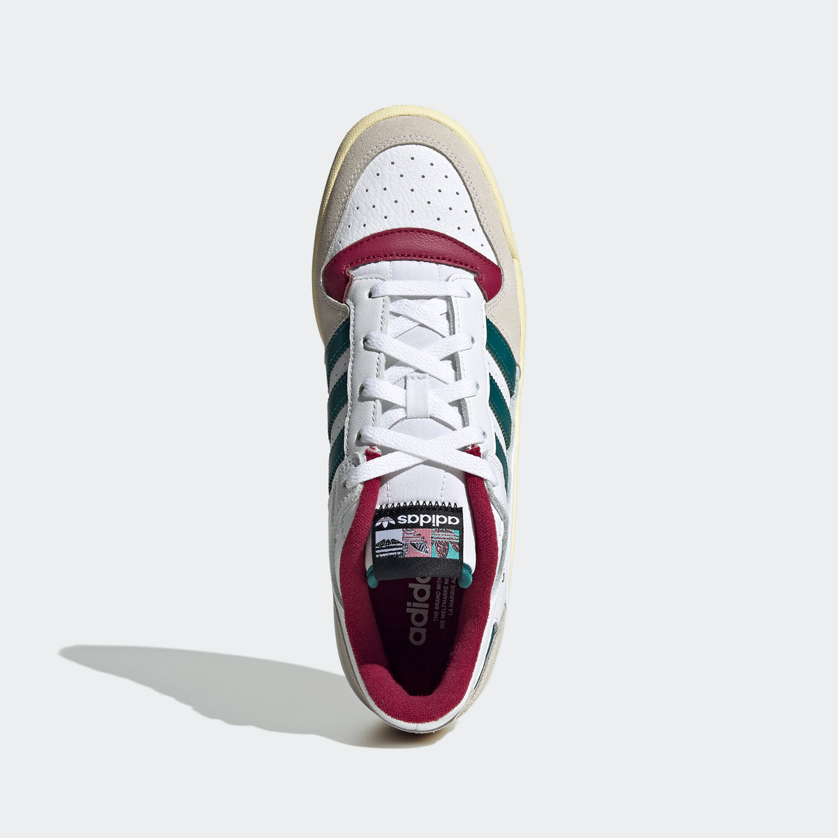 Adidas Forum LOW CL Sneakers - White / Light Grey / Green / Red - view 3