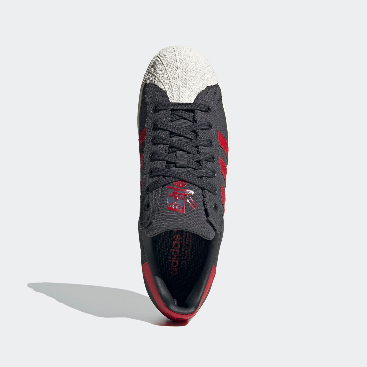 Adidas Superstar Sneakers - Grey / Red / White - view 7