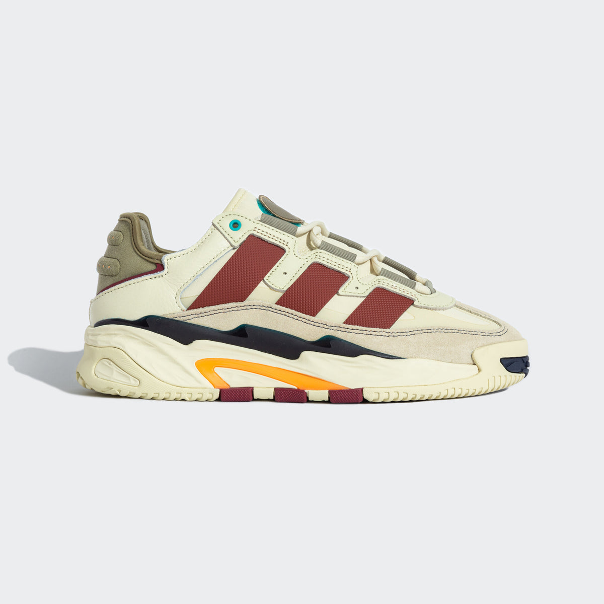 Adidas Niteball Sneakers - Beige Yellow / Red / Light Beige - view 6