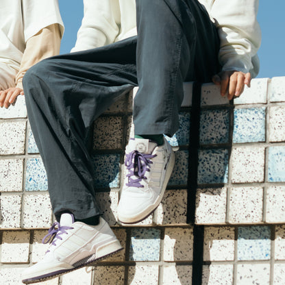 Adidas Forum LOW Sneakers - Crystal White / Black / Off White / Purple - view 2