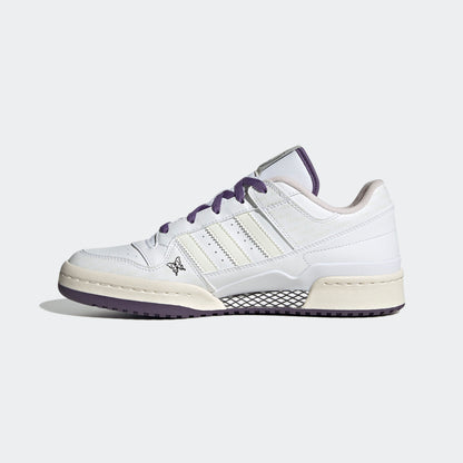 Adidas Forum LOW Sneakers - Crystal White / Black / Off White / Purple - view 6