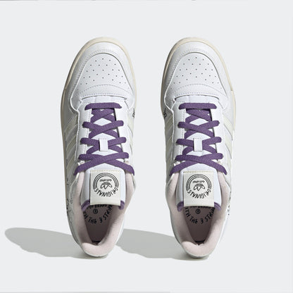 Adidas Forum LOW Sneakers - Crystal White / Black / Off White / Purple - view 7