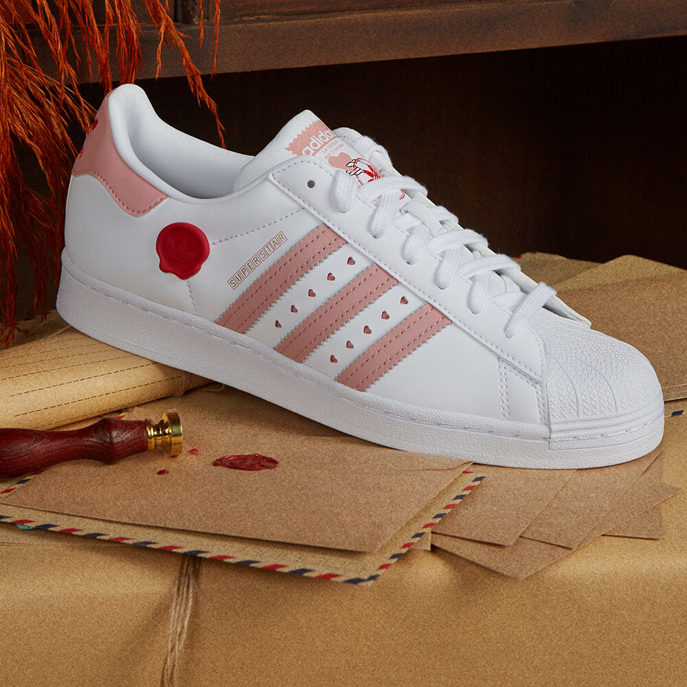 Adidas Superstar Sneakers - White / Pink - view 1