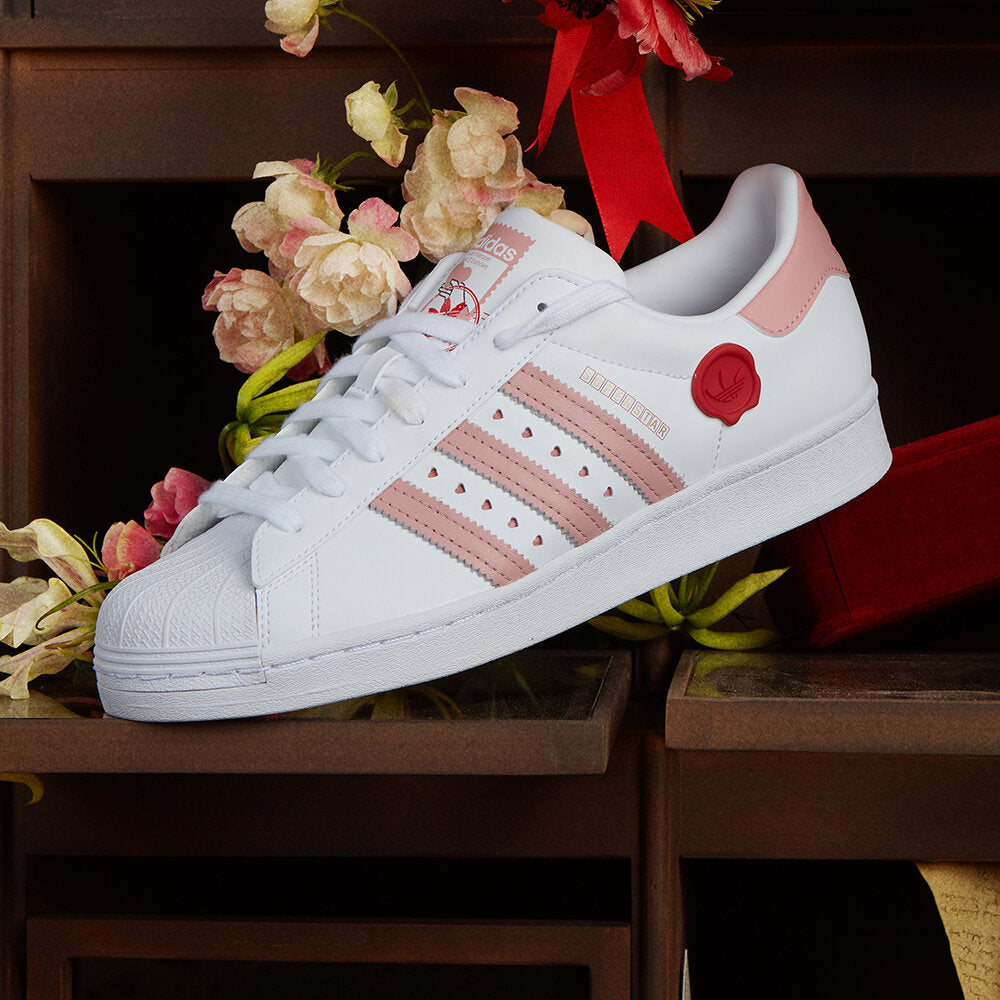 Adidas Superstar Sneakers - White / Pink - view 2