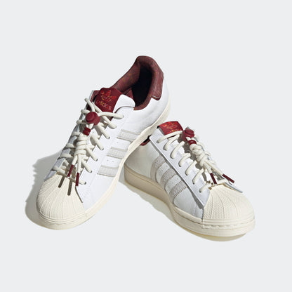 Adidas Superstar Sneakers - Grey White / Red Brown / Beige / Silver Grey - view 7