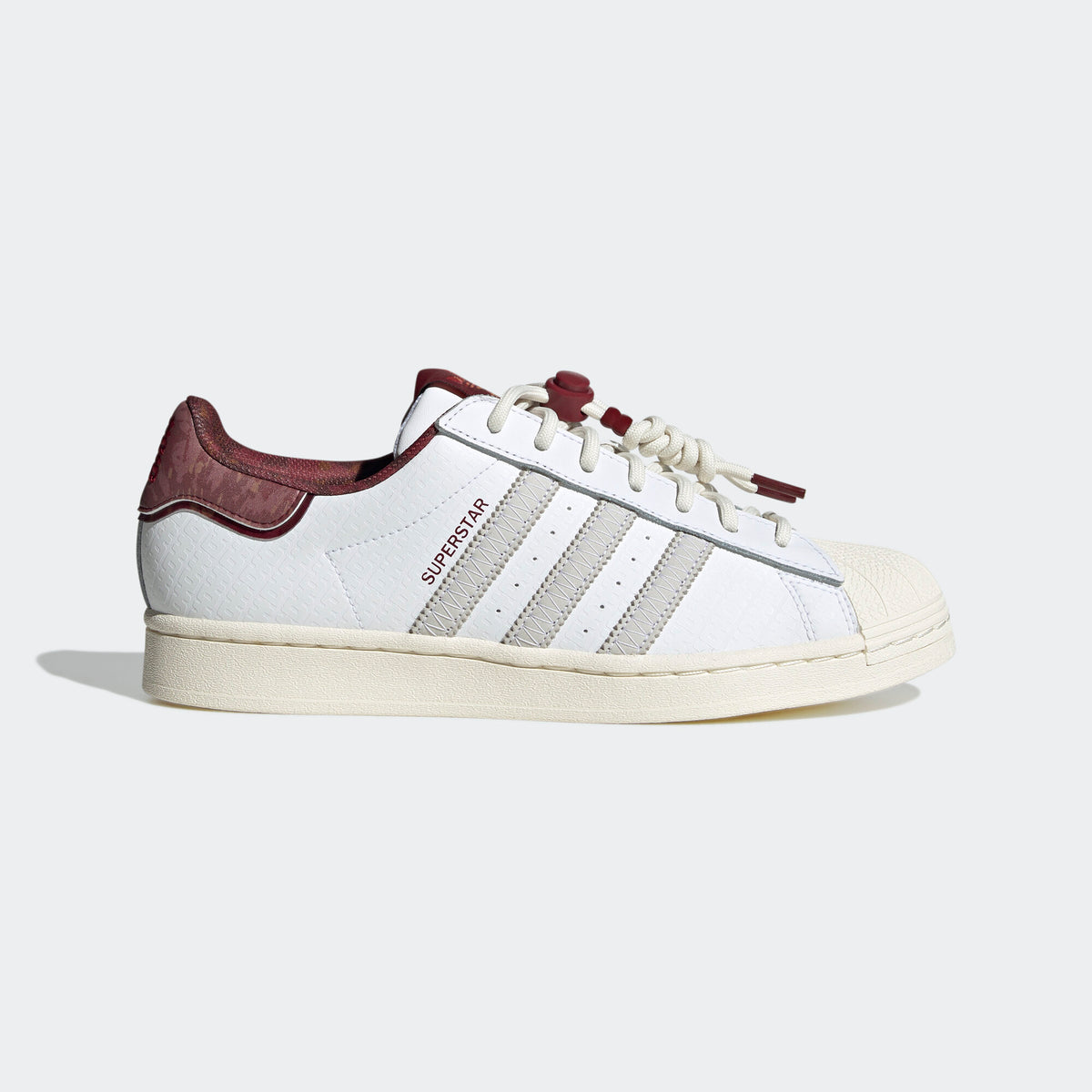 Adidas Superstar Sneakers - Grey White / Red Brown / Beige / Silver Grey - view 3