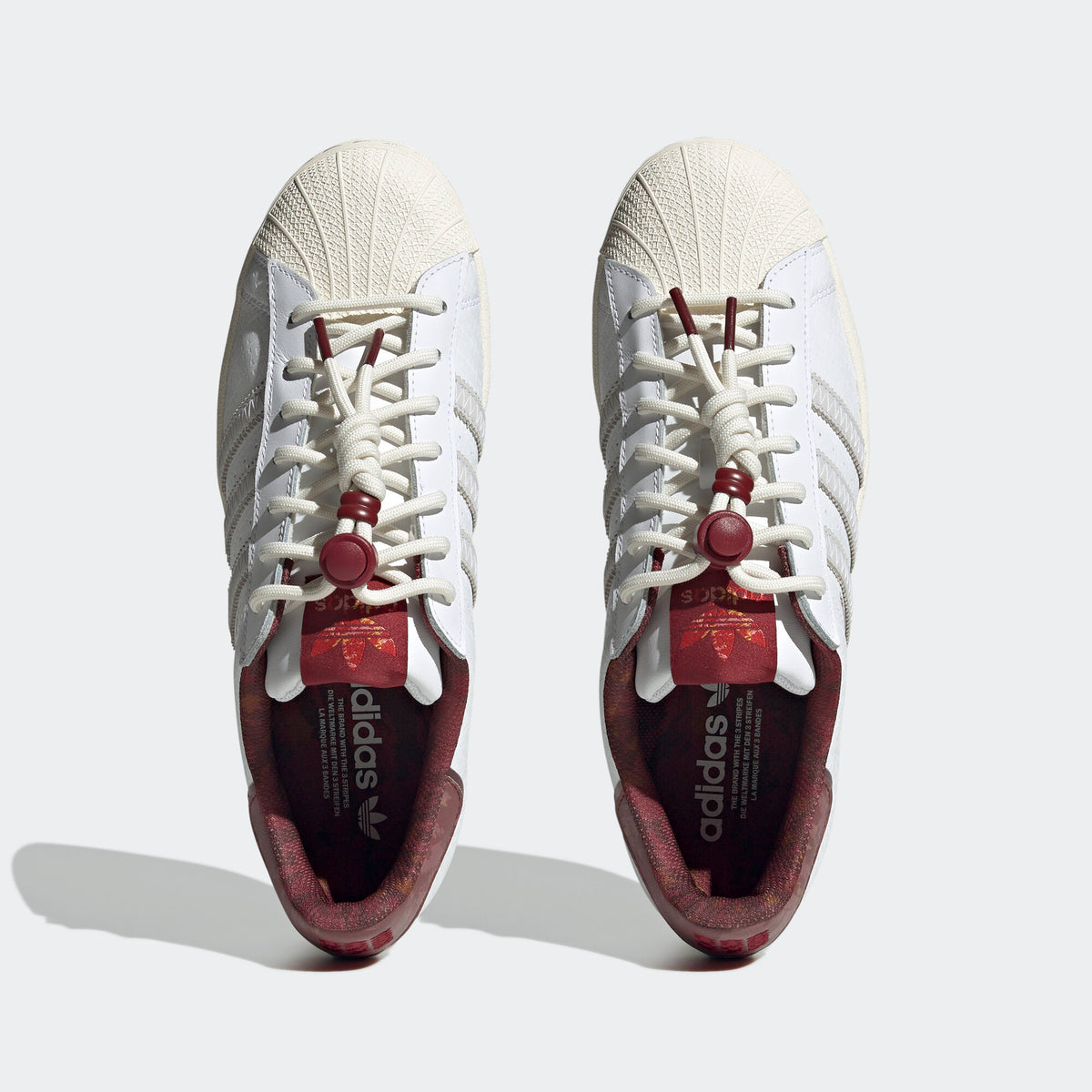 Adidas Superstar Sneakers - Grey White / Red Brown / Beige / Silver Grey - view 5