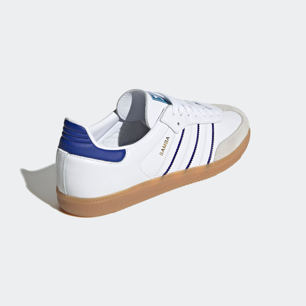 Adidas Samba Sneakers - White / Blue - view 6