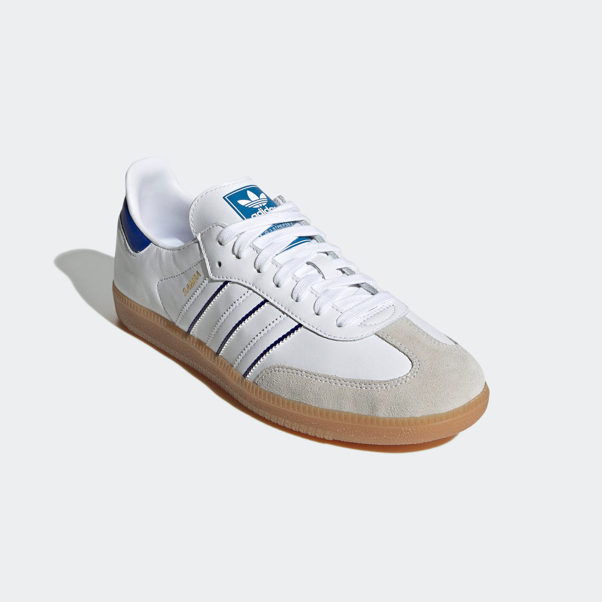 Adidas Samba Sneakers - White / Blue - view 5