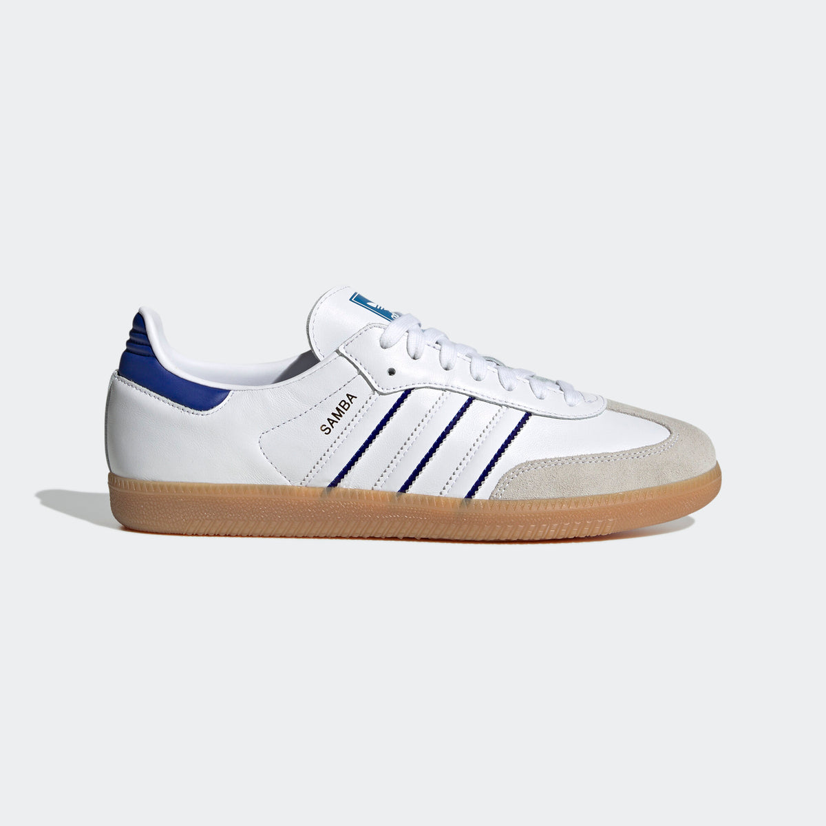 Adidas Samba Sneakers - White / Blue - view 1