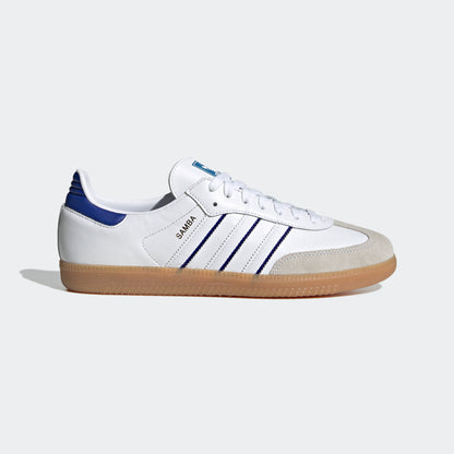 Adidas Samba Sneakers - White / Blue - view 1