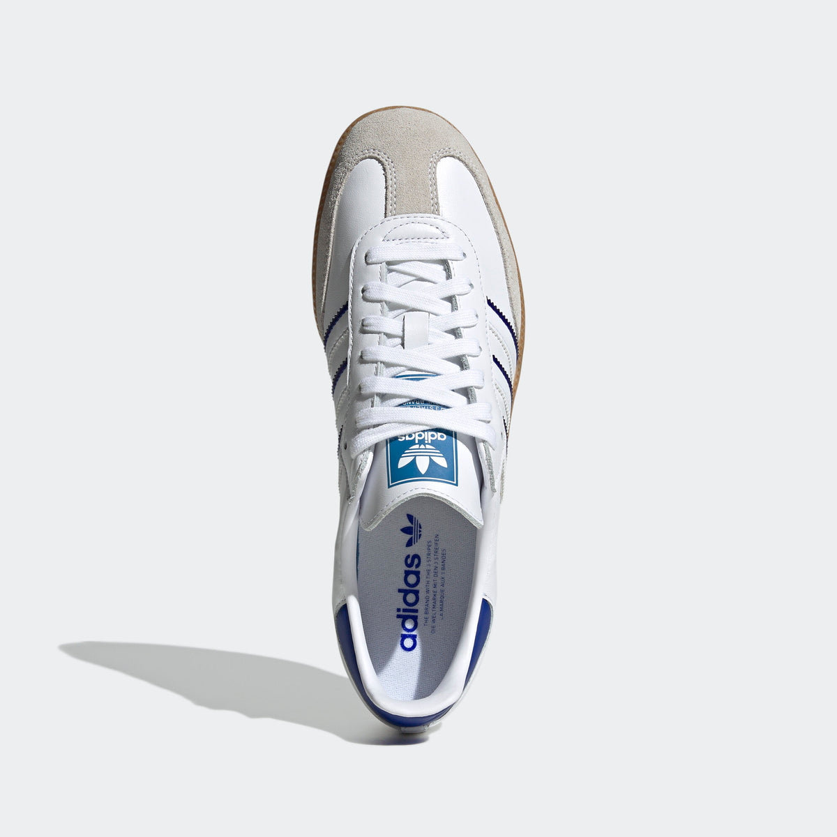 Adidas Samba Sneakers - White / Blue - view 3