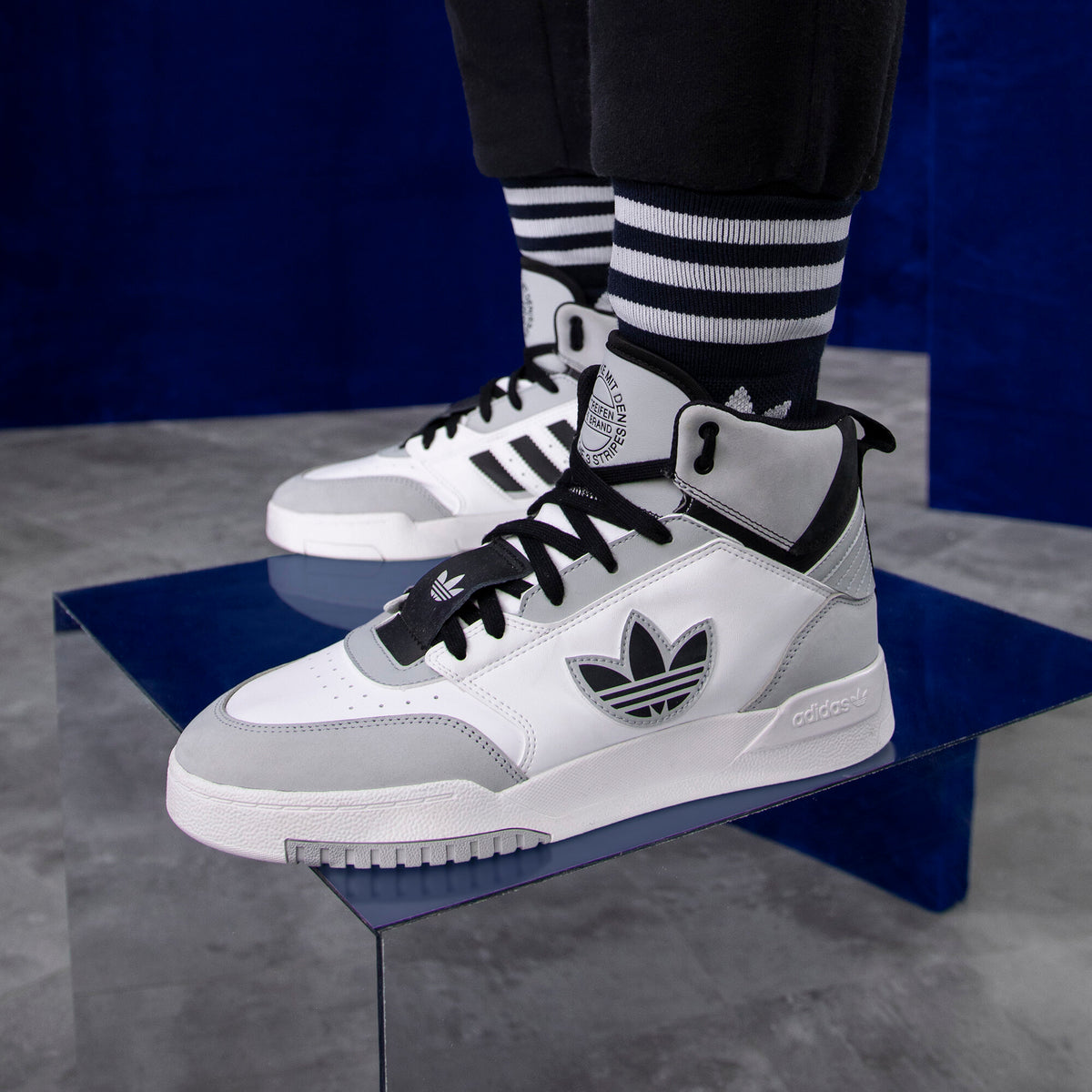 Adidas DROP STEP XL Sneakers - White / Grey / Black - view 1